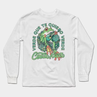 funny frog costarica Long Sleeve T-Shirt